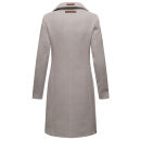 Marikoo Nanakoo Damen Mantel Trenchcoat Wintermantel Übergangs Jacke B820 Zink Grau Größe XL - Gr. 42