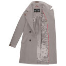 Marikoo Nanakoo Damen Mantel Trenchcoat Wintermantel Übergangs Jacke B820 Zink Grau Größe XL - Gr. 42