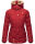 Marikoo Nekoo warm gefütterte Damen Winter Jacke mit Kunstfell B658 Blood Red Größe L - Gr. 40