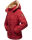 Marikoo Nekoo warm gefütterte Damen Winter Jacke mit Kunstfell B658 Blood Red Größe L - Gr. 40