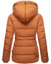 Marikoo Nekoo warm gefütterte Damen Winter Jacke mit Kunstfell B658 Cinnamon Größe XS - Gr. 34