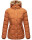 Marikoo Nekoo warm gefütterte Damen Winter Jacke mit Kunstfell B658 Cinnamon Größe XS - Gr. 34