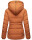 Marikoo Nekoo warm gefütterte Damen Winter Jacke mit Kunstfell B658 Cinnamon Größe XS - Gr. 34
