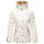 Marikoo Nekoo warm gefütterte Damen Winter Jacke mit Kunstfell B658 Weiss Größe S - Gr. 36