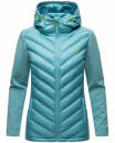 Navahoo Nimm mich mit Damen Fleece Hybrid Jacke Trekking Wanderjacke B852 Misty-Blue-Gr.S