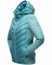 Navahoo Nimm mich mit Damen Fleece Hybrid Jacke Trekking Wanderjacke B852 Misty-Blue-Gr.S