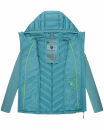 Navahoo Nimm mich mit Damen Fleece Hybrid Jacke Trekking Wanderjacke B852 Misty-Blue-Gr.S