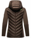 Navahoo Nimm mich mit Damen Fleece Hybrid Jacke Trekking Wanderjacke B852 Dark-Choco-Gr.XS