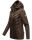 Navahoo Nimm mich mit Damen Fleece Hybrid Jacke Trekking Wanderjacke B852 Dark-Choco-Gr.XS