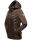 Navahoo Nimm mich mit Damen Fleece Hybrid Jacke Trekking Wanderjacke B852 Dark-Choco-Gr.XS