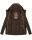 Navahoo Nimm mich mit Damen Fleece Hybrid Jacke Trekking Wanderjacke B852 Dark-Choco-Gr.XS