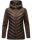 Navahoo Nimm mich mit Damen Fleece Hybrid Jacke Trekking Wanderjacke B852 Dark-Choco-Gr.L