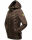 Navahoo Nimm mich mit Damen Fleece Hybrid Jacke Trekking Wanderjacke B852 Dark-Choco-Gr.L
