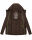 Navahoo Nimm mich mit Damen Fleece Hybrid Jacke Trekking Wanderjacke B852 Dark-Choco-Gr.L