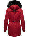 Navahoo Olessaa Damen Winter Jacke Winterjacke halblang Kapuze Kunstfell B869 Blood Red Größe S - Gr. 36
