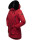Navahoo Olessaa Damen Winter Jacke Winterjacke halblang Kapuze Kunstfell B869 Blood Red Größe M - Gr. 38
