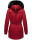 Navahoo Olessaa Damen Winter Jacke Winterjacke halblang Kapuze Kunstfell B869 Blood Red Größe M - Gr. 38