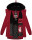 Navahoo Olessaa Damen Winter Jacke Winterjacke halblang Kapuze Kunstfell B869 Blood Red Größe M - Gr. 38