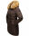 Navahoo Damen Winter Jacke Steppjacke warm gefüttert B374 Dark Choco Größe S - Gr. 36