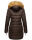 Navahoo Damen Winter Jacke Steppjacke warm gefüttert B374 Dark Choco Größe S - Gr. 36