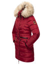 Navahoo Paula Damen Winter Jacke Mantel Parka warm gefütterte Winterjacke B383 Blood Red Größe XL - Gr. 42