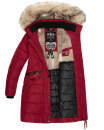Navahoo Paula Damen Winter Jacke Mantel Parka warm gefütterte Winterjacke B383 Blood Red Größe XL - Gr. 42
