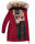 Navahoo Paula Damen Winter Jacke Mantel Parka warm gefütterte Winterjacke B383 Blood Red Größe XL - Gr. 42