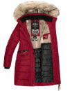 Navahoo Paula Damen Winter Jacke Mantel Parka warm gefütterte Winterjacke B383 Blood Red Größe XXL - Gr. 44