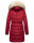 Navahoo Paula Damen Winter Jacke Mantel Parka warm gefütterte Winterjacke B383 Blood Red Größe XXL - Gr. 44