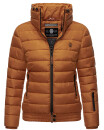 Marikoo Poisen Damen Winter Jacke Stepp Winterjacke mit Stehkragen warm gefüttert B667 Cinnamon Größe XS - Gr. 34