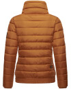 Marikoo Poisen Damen Winter Jacke Stepp Winterjacke mit Stehkragen warm gefüttert B667 Cinnamon Größe XS - Gr. 34