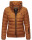 Marikoo Poisen Damen Winter Jacke Stepp Winterjacke mit Stehkragen warm gefüttert B667 Cinnamon Größe XS - Gr. 34