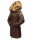 Marikoo Rose Damen Winter Jacke gesteppt lang B647 Dark Choco-Größe S - Gr. 36
