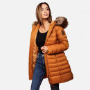 Marikoo Rose Damen Winter Jacke gesteppt lang B647 Cinnamon-Größe XS - Gr. 34