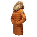 Marikoo Rose Damen Winter Jacke gesteppt lang B647 Cinnamon-Größe XS - Gr. 34