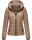 Marikoo Samtpfote leichte Damen Steppjacke B600 Taupe Grau Größe L - Gr. 40