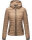 Marikoo Samtpfote leichte Damen Steppjacke B600 Taupe Grau Größe L - Gr. 40