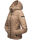 Marikoo Samtpfote leichte Damen Steppjacke B600 Taupe Grau Größe L - Gr. 40
