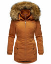 Marikoo Sanakoo Damen Winterjacke Parka mit Kapuze B825 Cinnamon Größe XS - Gr. 34