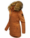 Marikoo Sanakoo Damen Winterjacke Parka mit Kapuze B825 Cinnamon Größe XS - Gr. 34