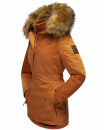 Marikoo Sanakoo Damen Winterjacke Parka mit Kapuze B825 Cinnamon Größe XS - Gr. 34