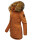 Marikoo Sanakoo Damen Winterjacke Parka mit Kapuze B825 Cinnamon Größe XS - Gr. 34