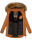 Marikoo Sanakoo Damen Winterjacke Parka mit Kapuze B825 Cinnamon Größe XS - Gr. 34