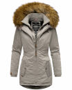 Marikoo Sanakoo Damen Winterjacke Parka mit Kapuze B825...