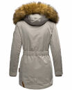 Marikoo Sanakoo Damen Winterjacke Parka mit Kapuze B825 Zink Grau Größe S - Gr. 36