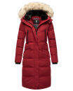Marikoo Schneesternchen Damen Winterjacke Parka Mantel lang Kapuze B890 Blood Red Größe S - Gr. 36