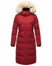 Marikoo Schneesternchen Damen Winterjacke Parka Mantel lang Kapuze B890 Blood Red Größe S - Gr. 36