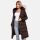 Marikoo Schneesternchen Damen Winterjacke Parka Mantel lang Kapuze B890 Dark Choco Größe L - Gr. 40