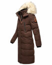 Marikoo Schneesternchen Damen Winterjacke Parka Mantel lang Kapuze B890 Dark Choco Größe XL - Gr. 42