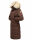 Marikoo Schneesternchen Damen Winterjacke Parka Mantel lang Kapuze B890 Dark Choco Größe XL - Gr. 42